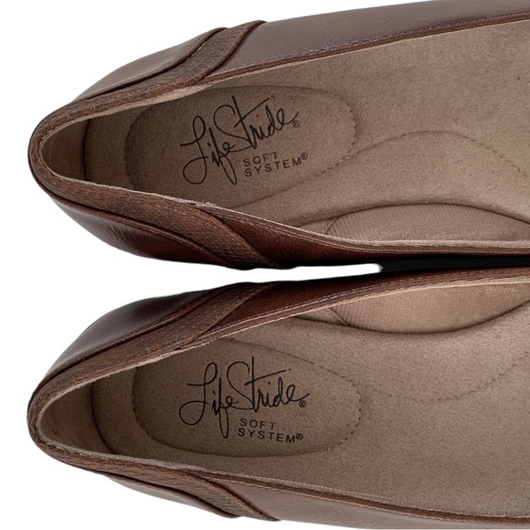 Life Stride Brown Ballet Shoes - Picture 9 of 11